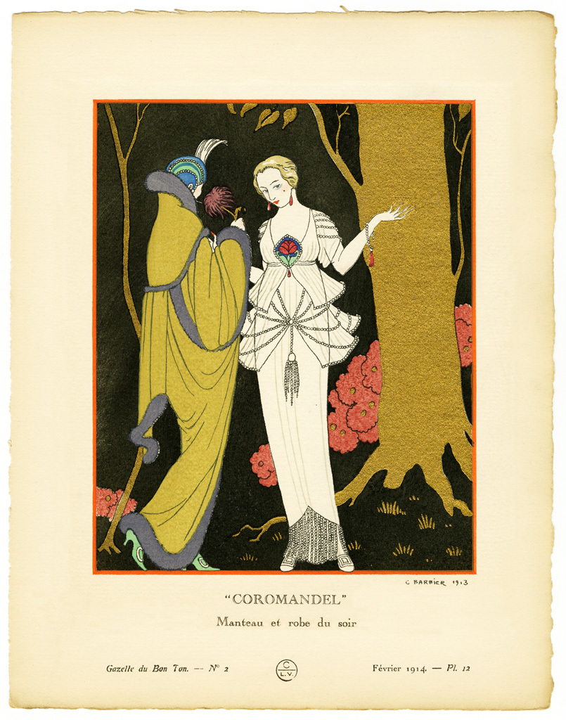 Ein Magazin-Cover mit einem Bild einer Frau und einer Person daneben, darunter der Name "Coromandel".