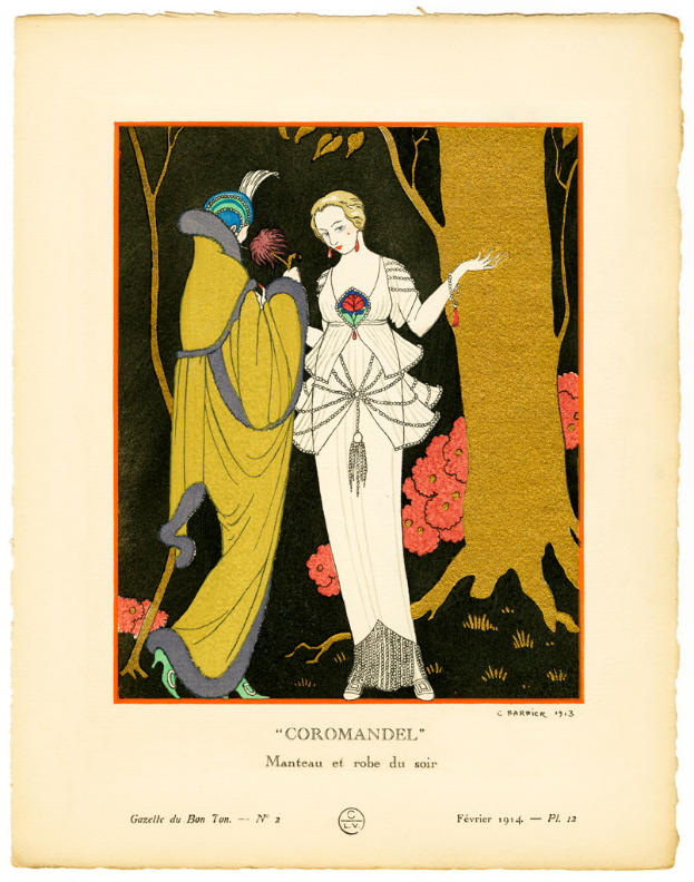 Ein Magazin-Cover mit einem Bild einer Frau und einer Person daneben, darunter der Name "Coromandel".