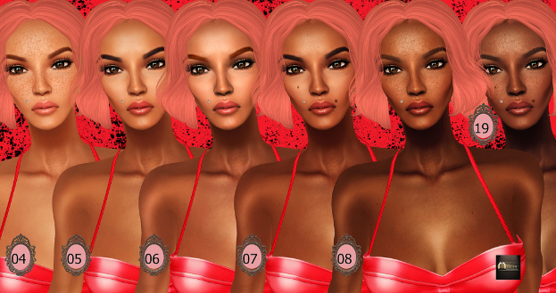 Ein animiertes Bild von mehreren Frauen, die nebeneinander stehen und ähnlich aussehen, mit Zahlen von 04 bis 08 und 19 auf ihren Gesichtern mit Flackern.